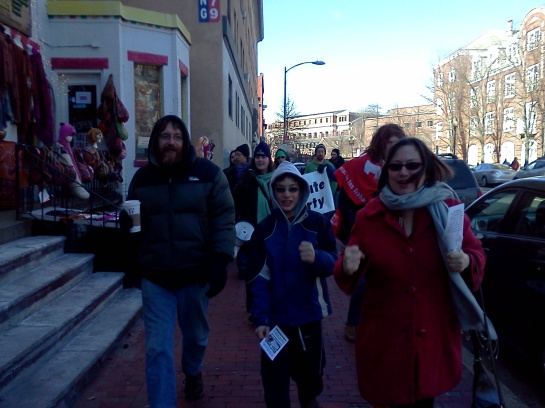 Defend the 4th Amendment Action, Cambridge to Boston 2-2-2013